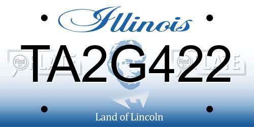 TA2G422 Illinois License Plate