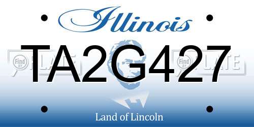 TA2G427 Illinois License Plate