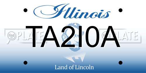TA2I0A Illinois License Plate