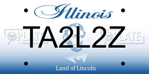 TA2L2Z Illinois License Plate