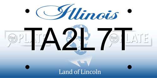 TA2L7T Illinois License Plate