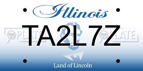 TA2L7Z Illinois License Plate