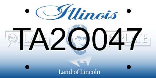 TA2O047 Illinois License Plate
