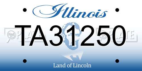 TA31250 Illinois License Plate