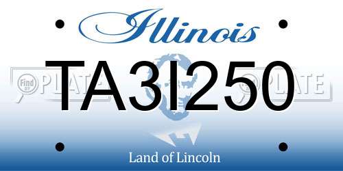 TA3I250 Illinois License Plate