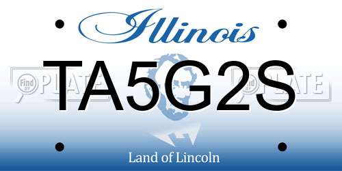 TA5G2S Illinois License Plate