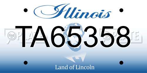 TA65358 Illinois License Plate