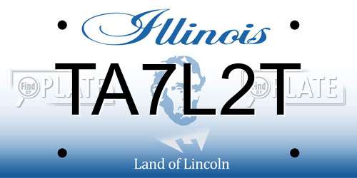 TA7L2T Illinois License Plate