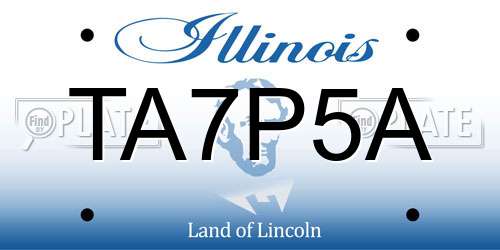 TA7P5A Illinois License Plate