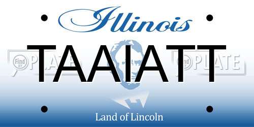 TAAIATT Illinois License Plate