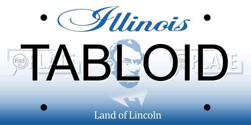 TABLOID Illinois License Plate
