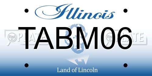 TABM06 Illinois License Plate