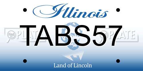 TABS57 Illinois License Plate