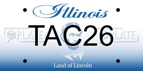 TAC26 Illinois License Plate