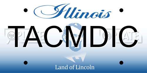 TACMDIC Illinois License Plate