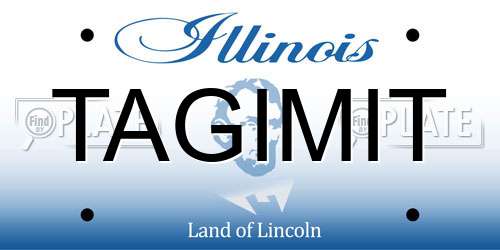 TAGIMIT Illinois License Plate