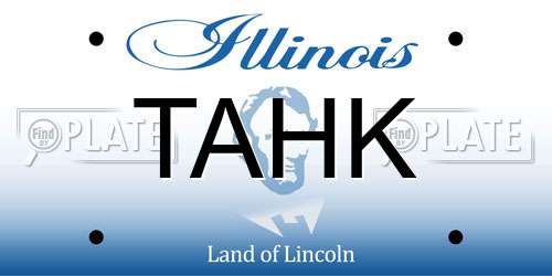 TAHK Illinois License Plate