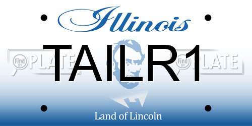 TAILR1 Illinois License Plate