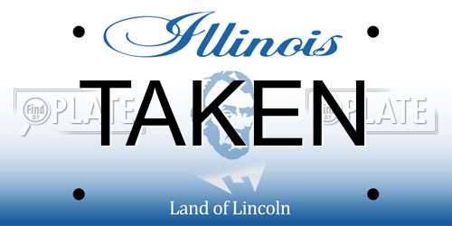 TAKEN Illinois License Plate
