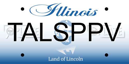 TALSPPV Illinois License Plate