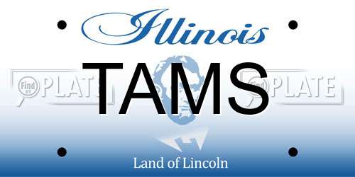 TAMS Illinois License Plate