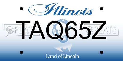 TAQ65Z Illinois License Plate