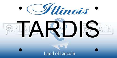 TARDIS Illinois License Plate