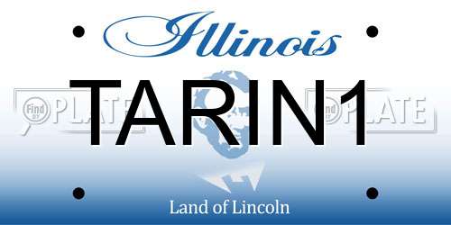 TARIN1 Illinois License Plate