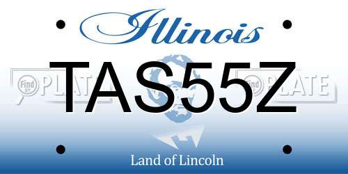 TAS55Z Illinois License Plate