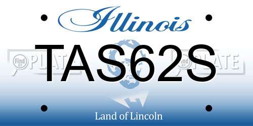 TAS62S Illinois License Plate