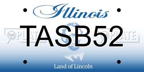 TASB52 Illinois License Plate