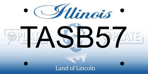 TASB57 Illinois License Plate