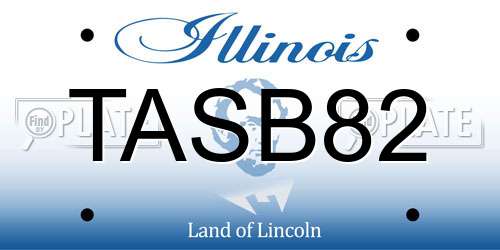 TASB82 Illinois License Plate