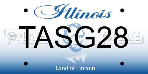 TASG28 Illinois License Plate