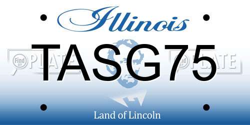 TASG75 Illinois License Plate