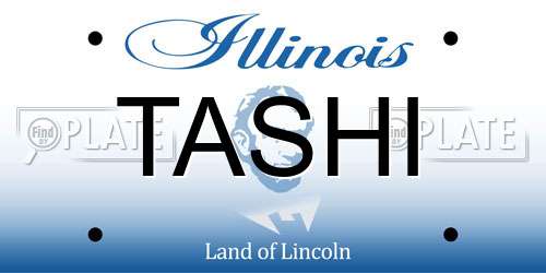 TASHI Illinois License Plate