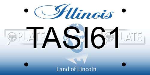 TASI61 Illinois License Plate