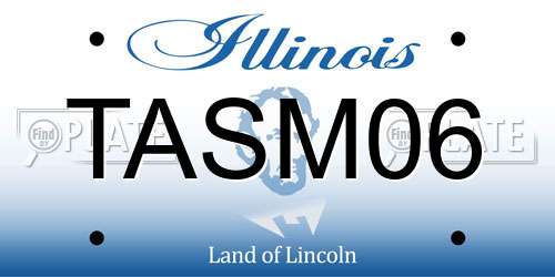 TASM06 Illinois License Plate