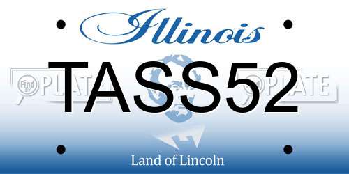 TASS52 Illinois License Plate