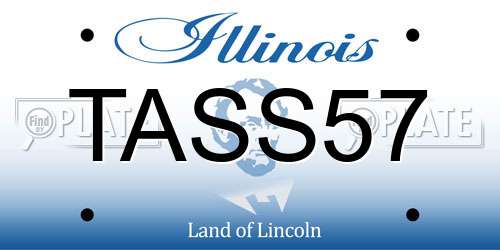 TASS57 Illinois License Plate