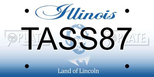 TASS87 Illinois License Plate