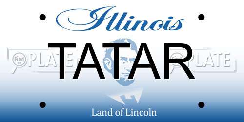 TATAR Illinois License Plate