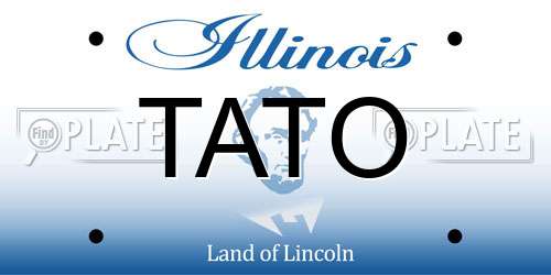 TATO Illinois License Plate