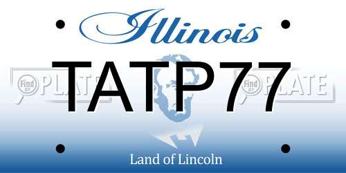 TATP77 Illinois License Plate