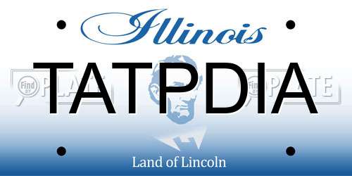 TATPDIA Illinois License Plate