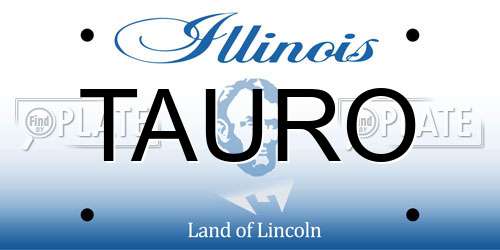 TAURO Illinois License Plate