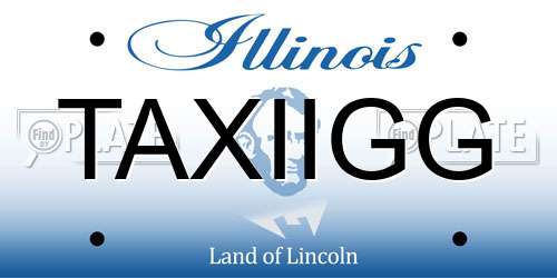 TAXIIGG Illinois License Plate
