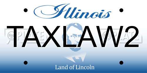 TAXLAW2 Illinois License Plate