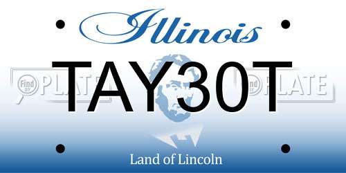 TAY30T Illinois License Plate