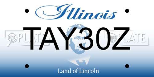 TAY30Z Illinois License Plate